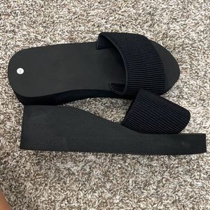 Cutest Black Platform Sandals